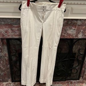 Wide leg striped pants